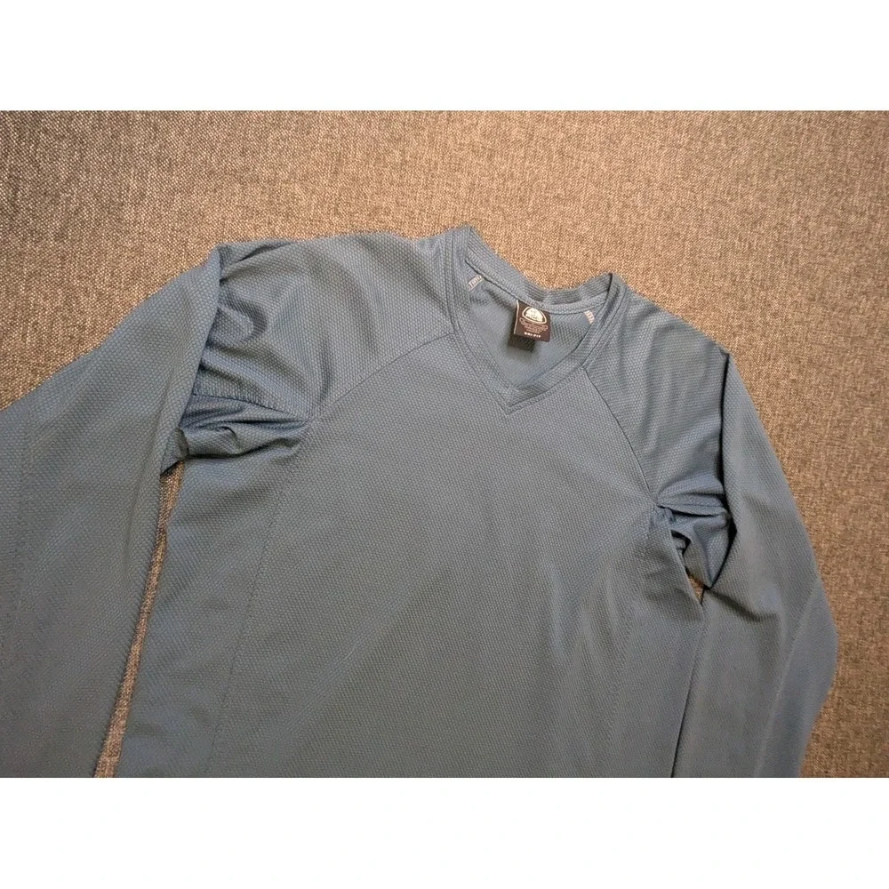 NIKE ACG LONG SLEEVE DRI-FIT PERFORMANCE JERSEY SHIRT WAFFLE KNIT BLUE MENS M